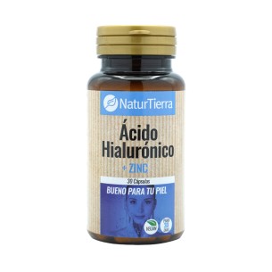 NATURTIERRA Ácido Hialurónico + zinc 30 cápsulas