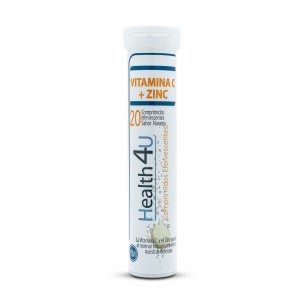 H4U Vitamina C + Zinc vitaminas y minerales 20 comprimidos