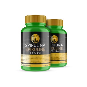 PHYTOFARMA Spirulina + vitamina B12 300 comprimidos Pack 2