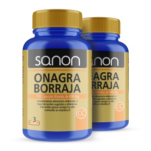 SANON aceite de Onagra-Borraja 110 perlas pack 2