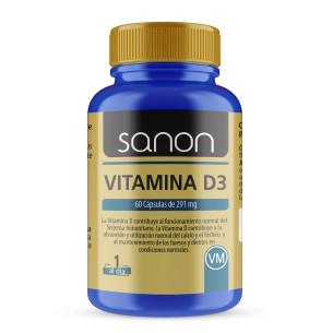 SANON Vitamina D3 60 cápsulas blandas