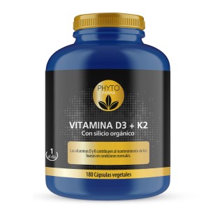 PHYTOFARMA Vitamines D3+K2 180 gélules végétales