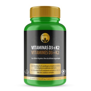 PHYTOFARMA Vitamina D3+K2 30 cápsulas vegetales