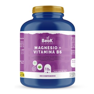 BEOK Magnesio + Vitamina B6 360 comprimidos