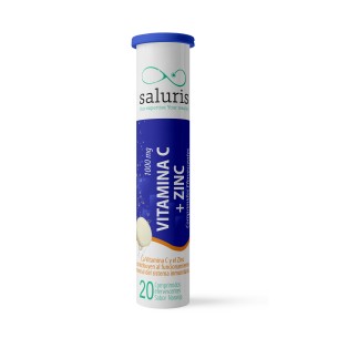 SALURIS Vitamina C + zinc 20 comprimidos efervescentes