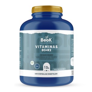 BEOK Vitamina D3 + K2 180 cápsulas vegetales