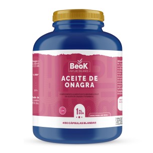 BEOK Aceite de Onagra 450 cápsulas blandas