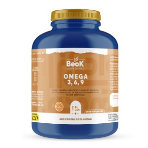 BEOK Omega 3,6,9 360 cápsulas blandas