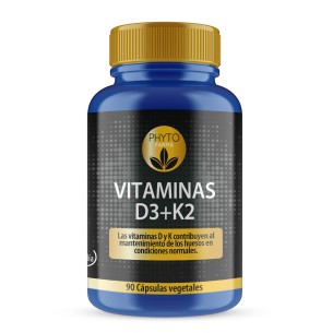 PHYTOFARMA Vitaminas D3+K2 90 cápsulas vegetales