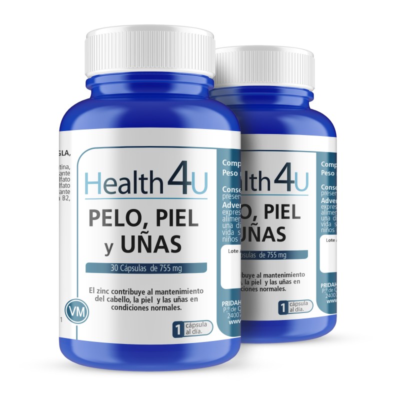 H4U Pelo, piel y uñas 30 cápsulas pack 2
