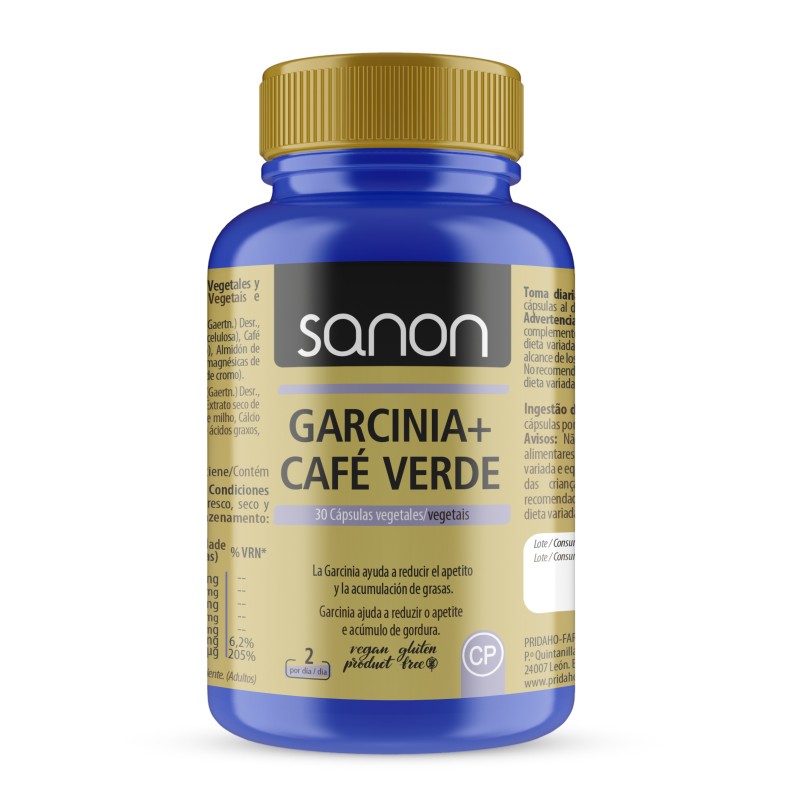 SANON Garcinia + Café Verde 30 cápsulas