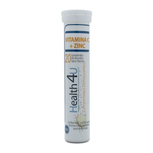 H4U Vitamina C + Zinc vitaminas y minerales 20 comprimidos efervescentes pack 3 2