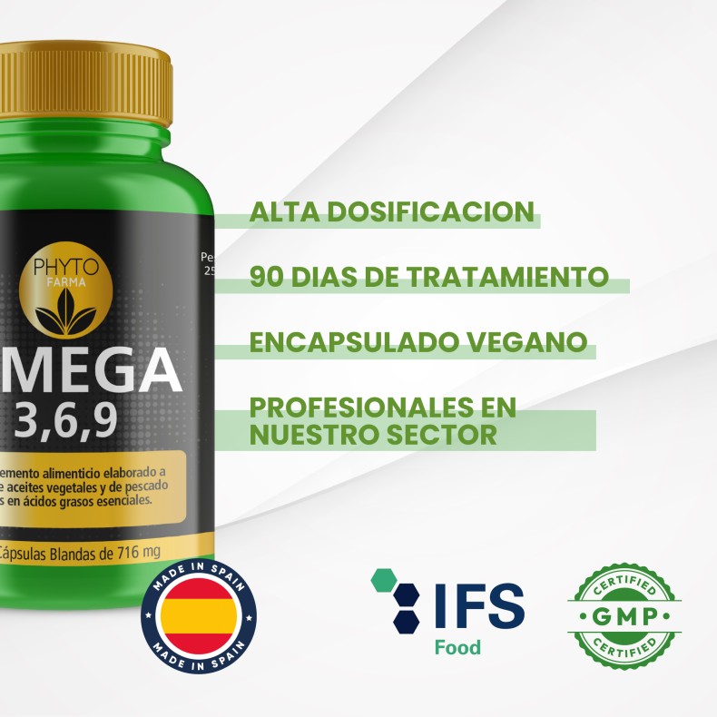 PHYTOFARMA Omega 3,6,9 360 cápsulas blandas pack 2 PHYTOFARMA Omega 3,6,9 360 cápsulas blandas pack 2