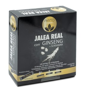 PHYTOFARMA Jalea real con ginseng + schisandra 12 sticks de 10ml pack 2 2