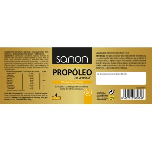 SANON Propóleo con Vitamina C 120 comprimidos masticables 2