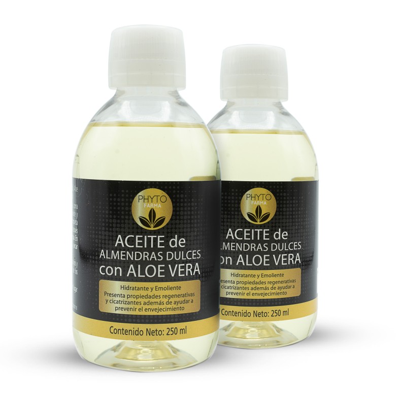 PHYTOFARMA Aceite de Almendras con Aloe Vera 250 ml Two Pack PHYTOFARMA Aceite de Almendras con Aloe Vera 250 ml Two Pack