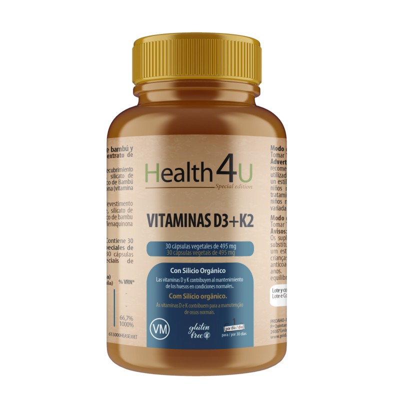 H4U Vitamina D3+K2 30 cápsulas special edition H4U Vitamina D3+K2 30 cápsulas special edition