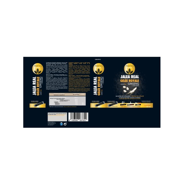 PHYTOFARMA Jalea real con ginseng + schisandra 12 sticks de 10ml