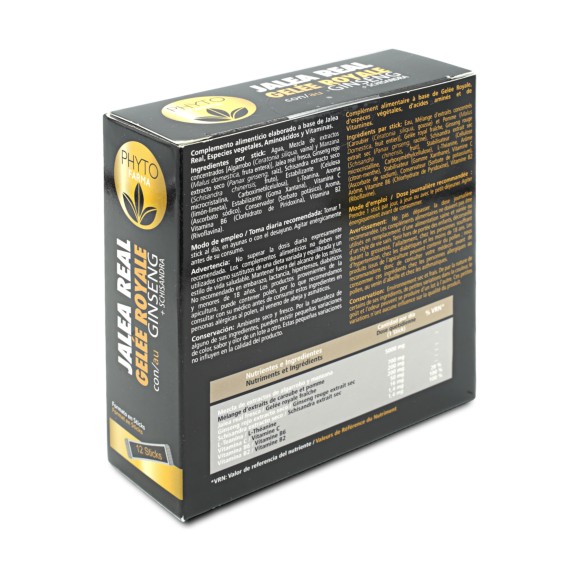 PHYTOFARMA Jalea real con ginseng + schisandra 12 sticks de 10ml