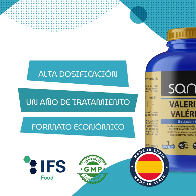 SANON Valeriana 365 cápsulas