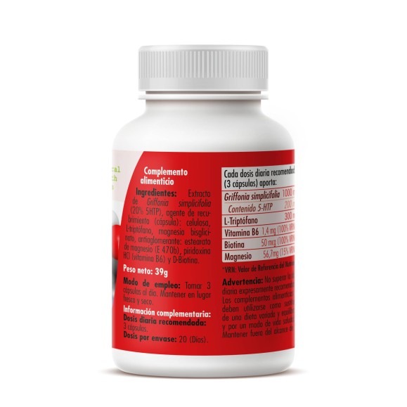 GHF 5-HTP+B6+biotina+mg 60 cápsulas