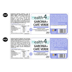 H4U Garcinia + Café verde 30 cápsulas vegetales 2