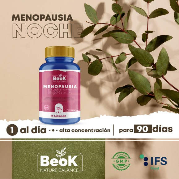 BEOK Menopausia Noche 90 cápsulas