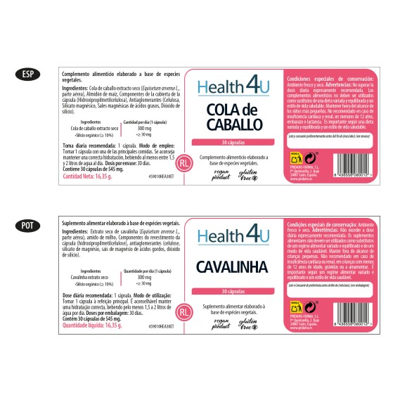 H4U Cola de caballo 30 cápsulas