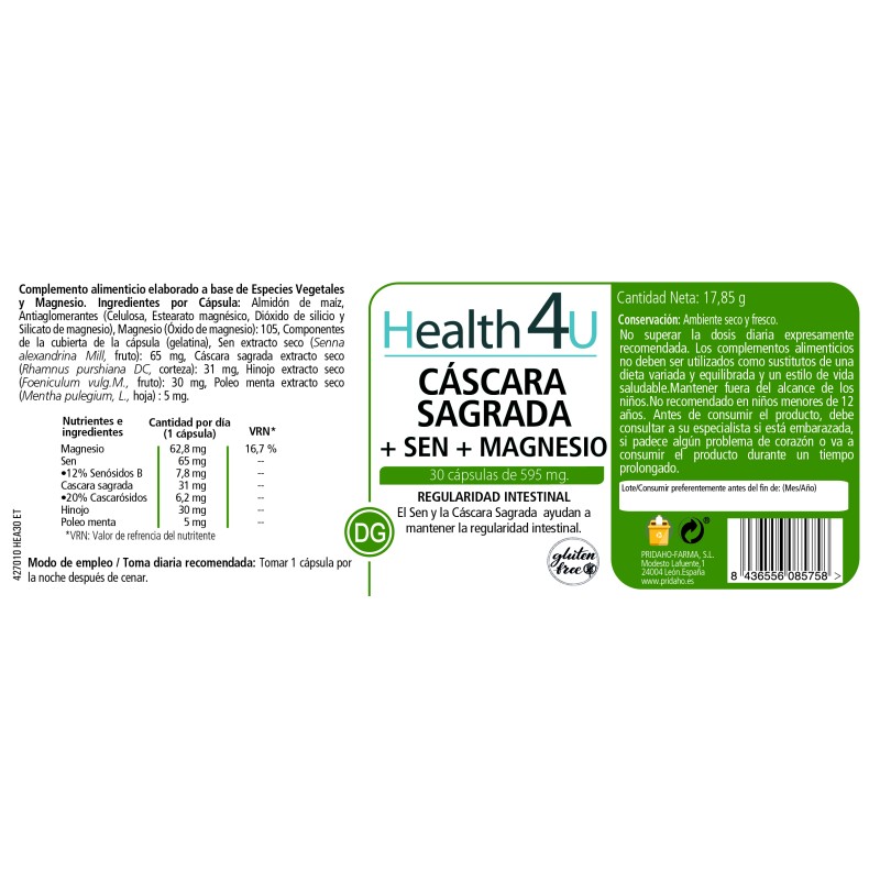 H4U Laxnatur Sen + Frángula 30 cápsulas Pack 2