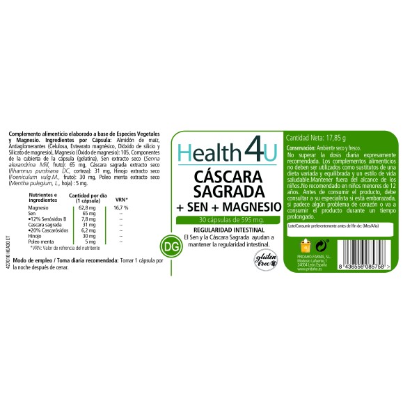 H4U Laxnatur Sen + Frángula 30 cápsulas Pack 2
