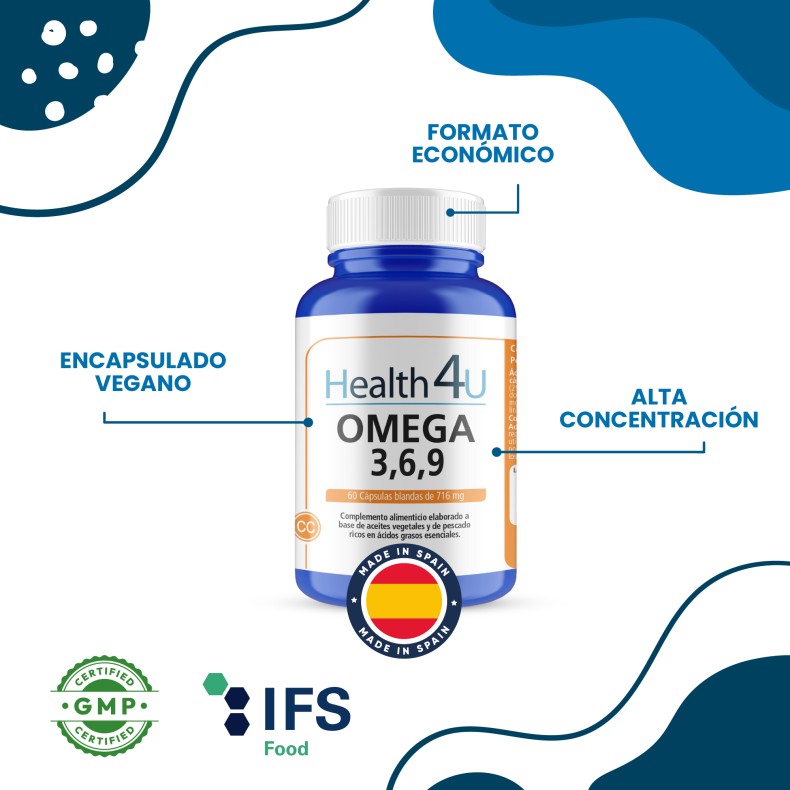 H4U Omega 3,6,9 60 cápsulas blandas