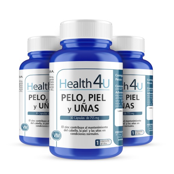 H4U Pelo, piel y uñas 30 cápsulas pack 3