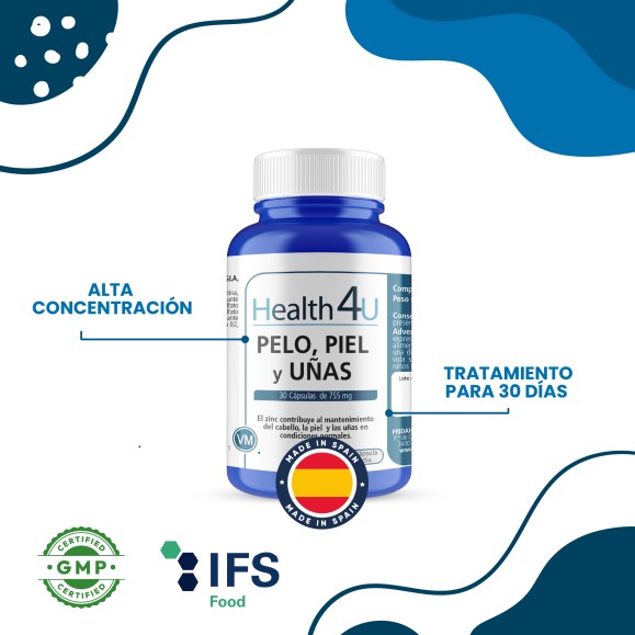 H4U Pelo, piel y uñas 30 cápsulas pack 3