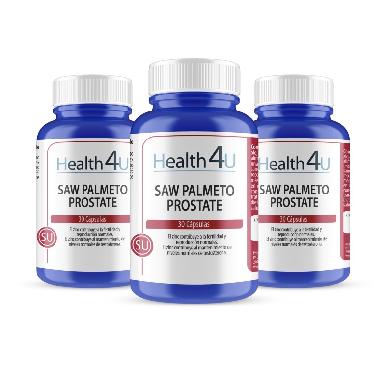 H4U Saw Palmeto-Prostate 30 cápsulas pack 3