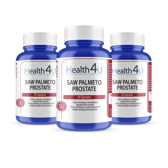 H4U Saw Palmeto-Prostate 30 cápsulas pack 3
