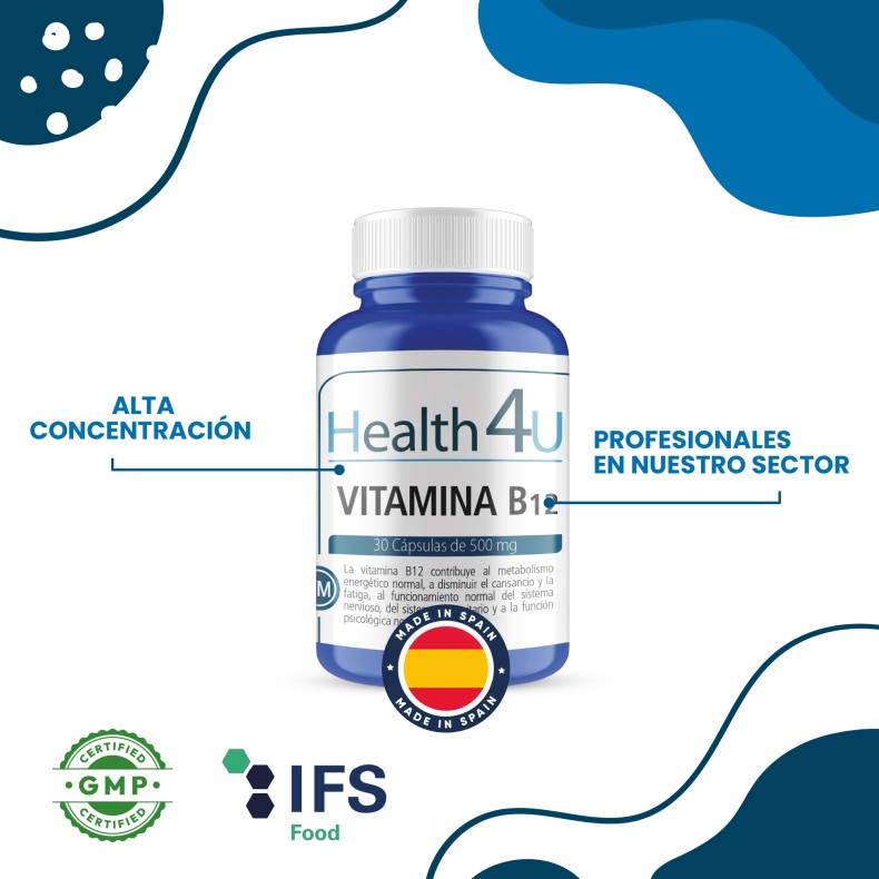 H4U Vitamina B12 30 cápsulas pack 2