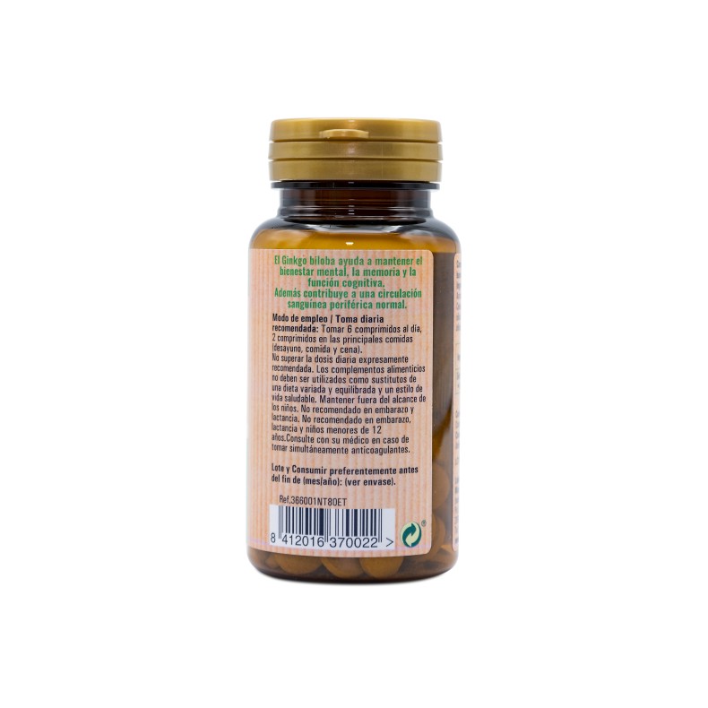 NATURTIERRA Ginkgo biloba 80 comprimidos