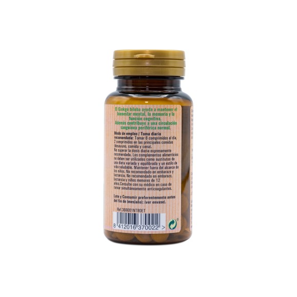 NATURTIERRA Ginkgo biloba 80 comprimidos