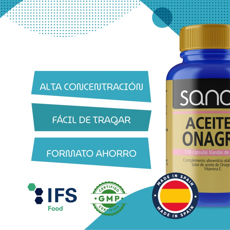 SANON Aceite de Onagra 110 cápsulas blandas