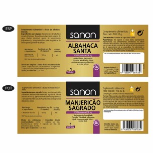 SANON Albahaca Santa 120 capsulas 2