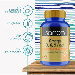 SANON Omega 3,6,9 plus 60 perlas pack 2 2