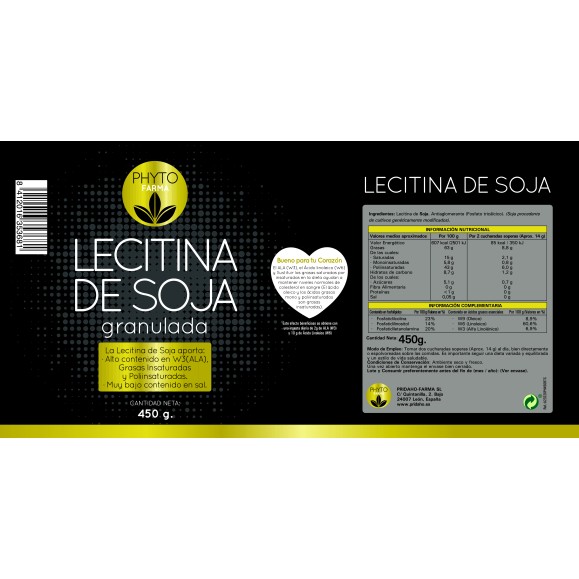 PHYTOFARMA Lecitina de Soja 450 grs