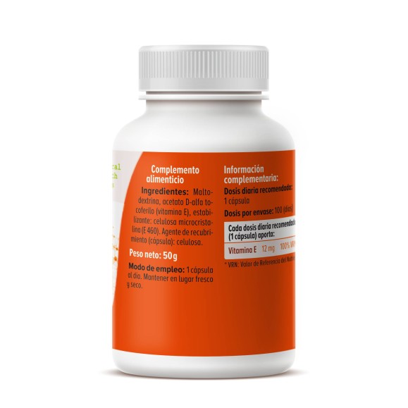 GHF Vitamina E 100 cápsulas 500 mg