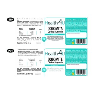 H4U Dolomita calcio y magnesio 60 comprimidos 2
