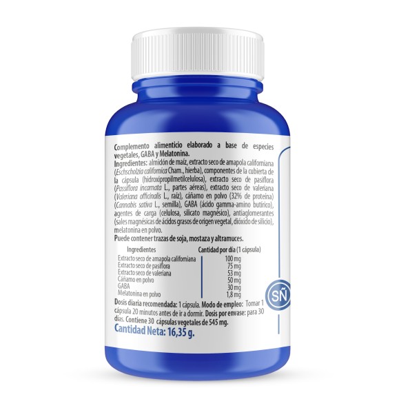 H4U Melatonina + Cáñamo 30 cápsulas vegetales