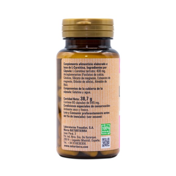 NATURTIERRA L-Carnitina 60 cápsulas