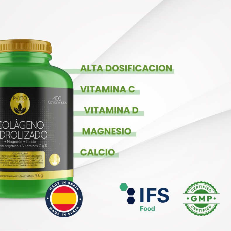 PHYTOFARMA Colágeno Hidrolizado 400 comprimidos