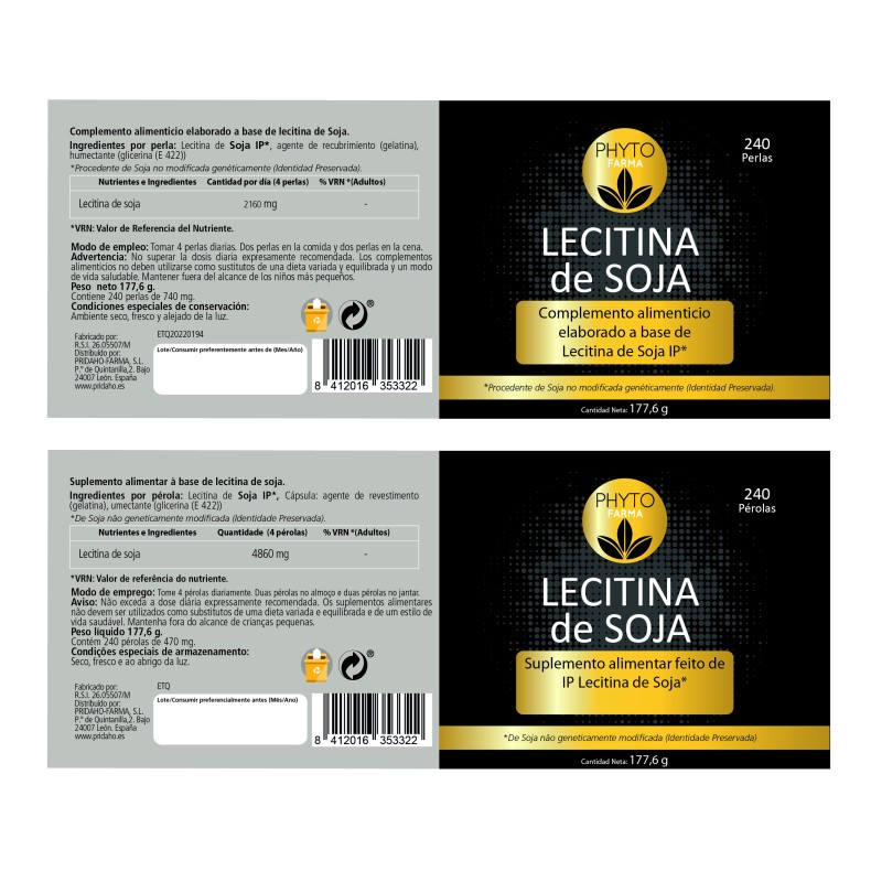 PHYTOFARMA Lecitina de Soja 240 perlas