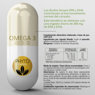 PHYTOFARMA Omega 3 270 cápsulas blandas pack 2 2