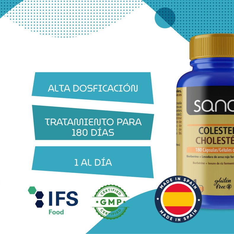 SANON Colesterol 180 cápsulas